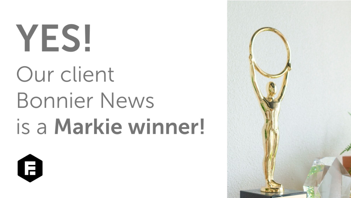Engagement Factory wins another Markie Award with Bonnier News